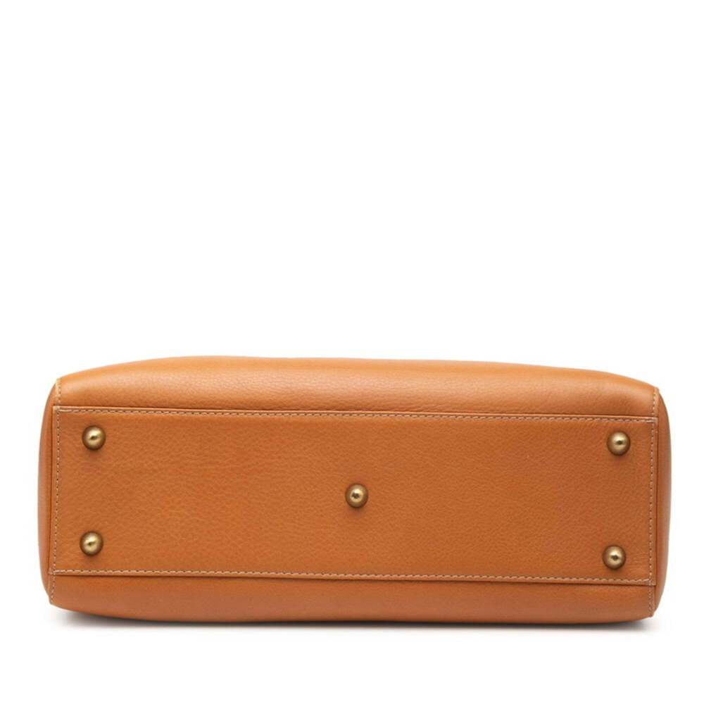 CHRISTIAN DIOR Brown Leather Shoulder Bag - Picture 3 of 7